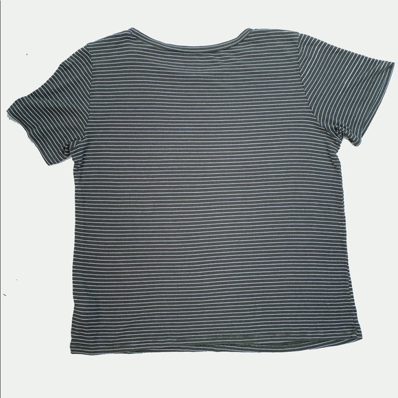 Green Striped American Eagle Tee - Picture 3 of 5